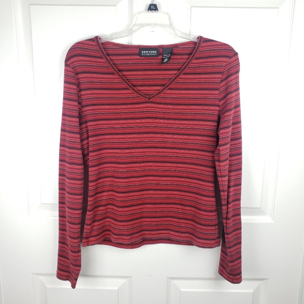 New York Company Stripe Long Sleeve